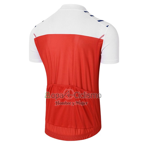 Coq Sportif Tour DE Francia Ropa Ciclismo Culotte Corto 2017 Hombre Mangas Cortas Rojo y Blanco